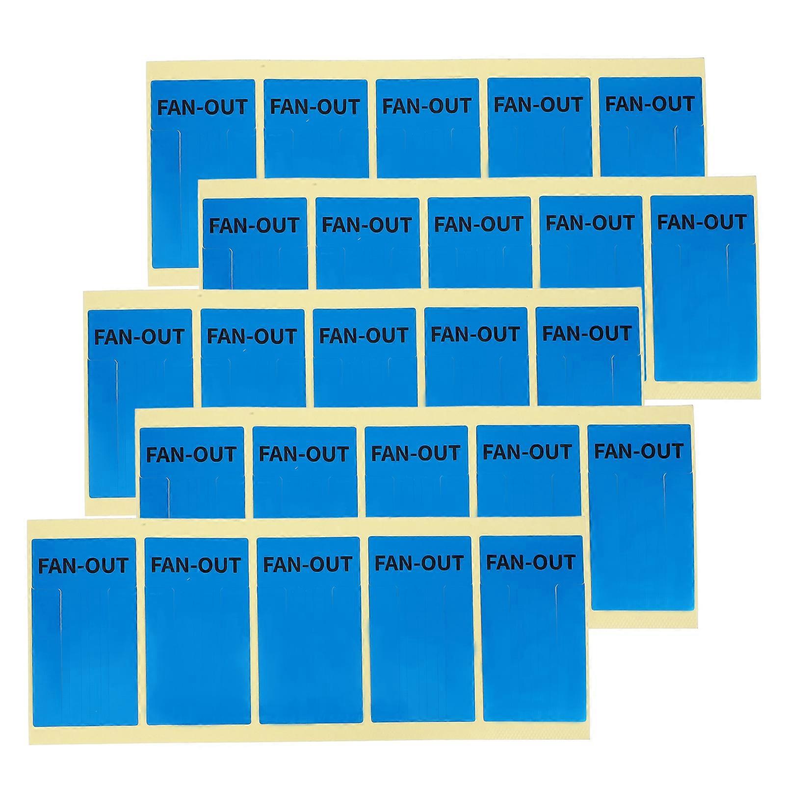 Air Conditioner Indicating Stickers 10 Sheets Indoor Application Efficient Identification Blue