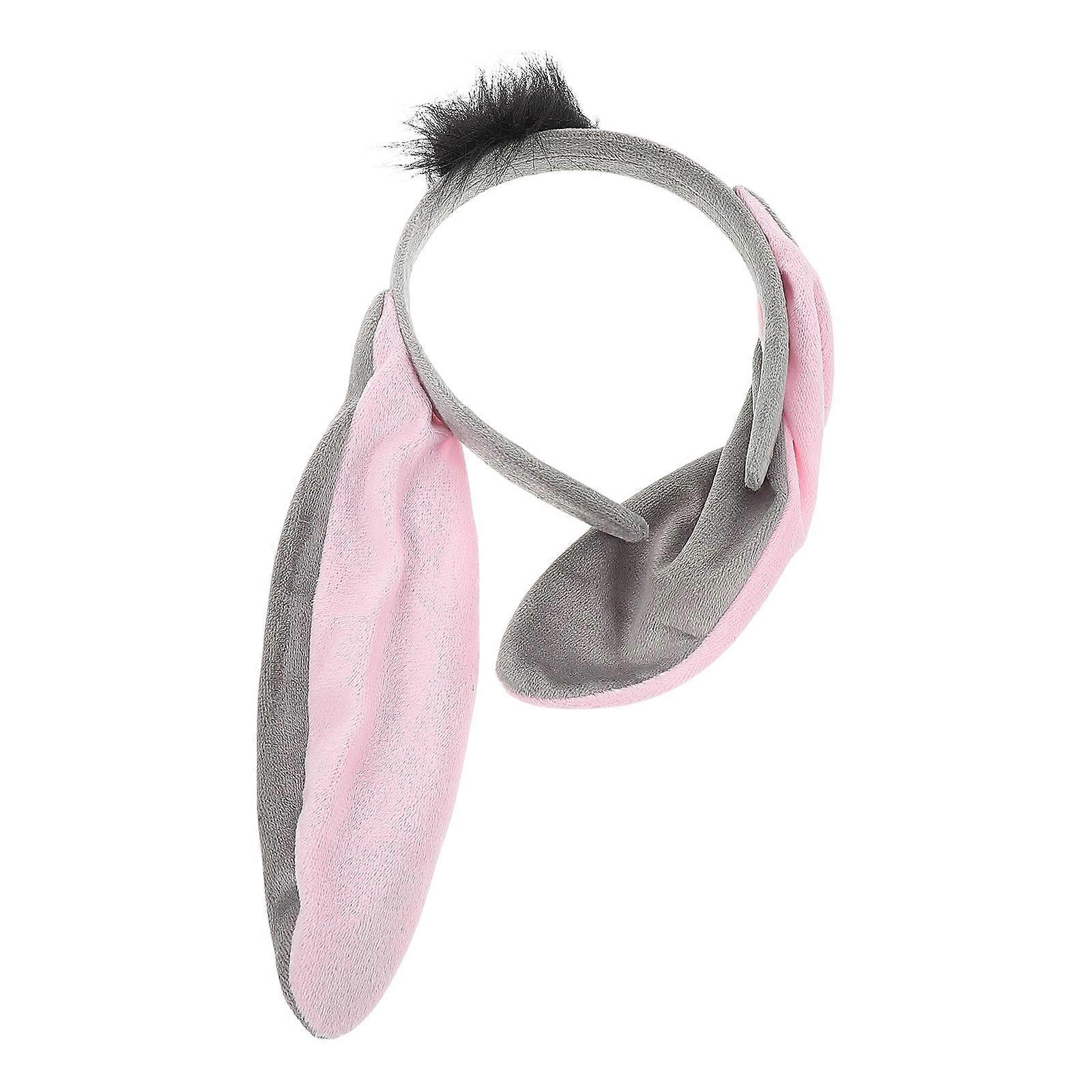 Donkey Ears Headband for Costume Parties Lightweight Animal Accessory for Adults, Ideal for Halloween Cosplay and Themed Events with Comfortable