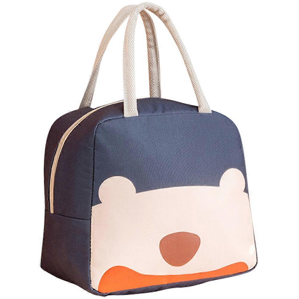 Cartoon Pattern Bento Bag 1Pcs Insulation Lunch Bag For School Work Picnic Waterproof Portable Handle