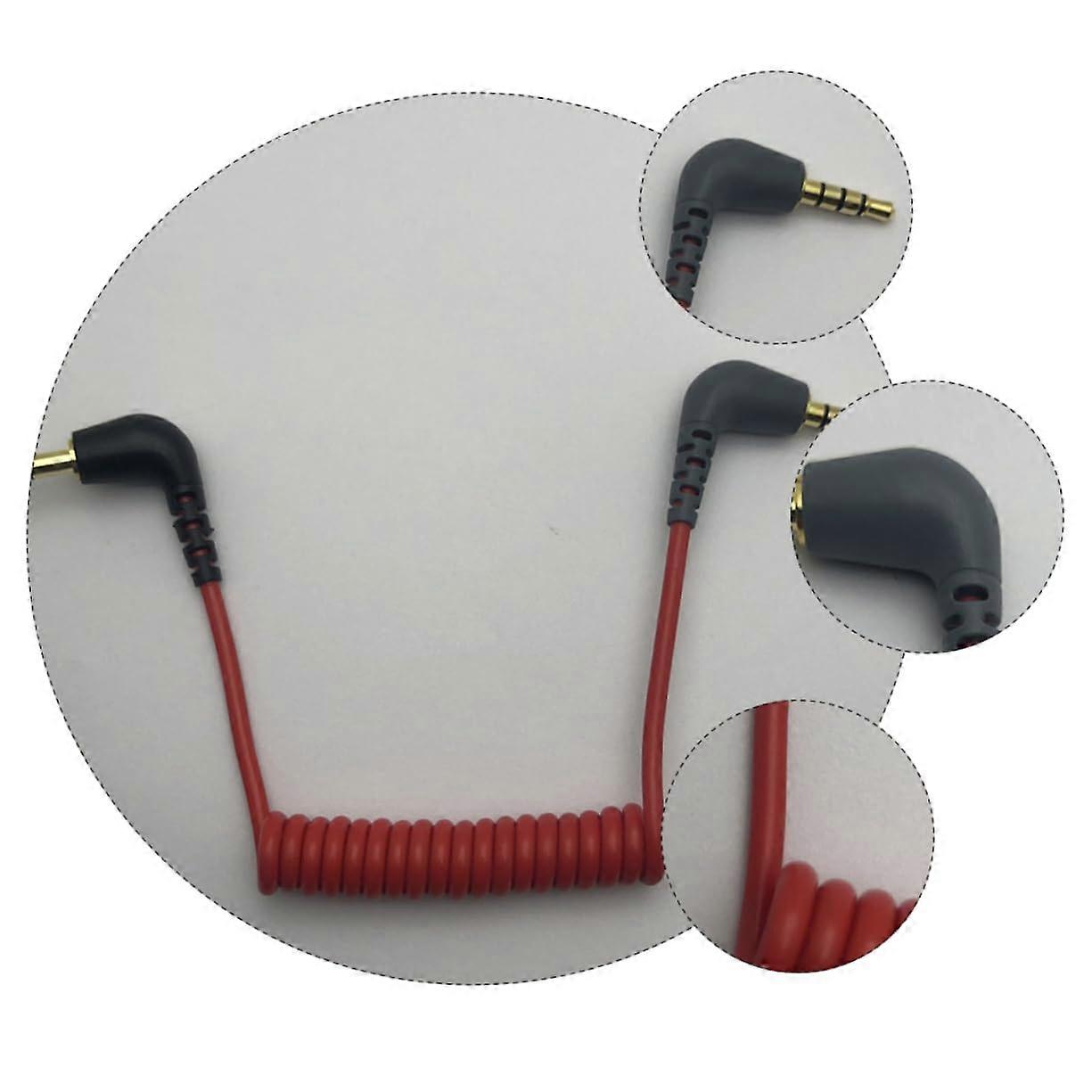 TRS to TRRS Audio Converter Cable for Microphone and Smartphone, 3.5mm Jack, Compatible with Recording Devices