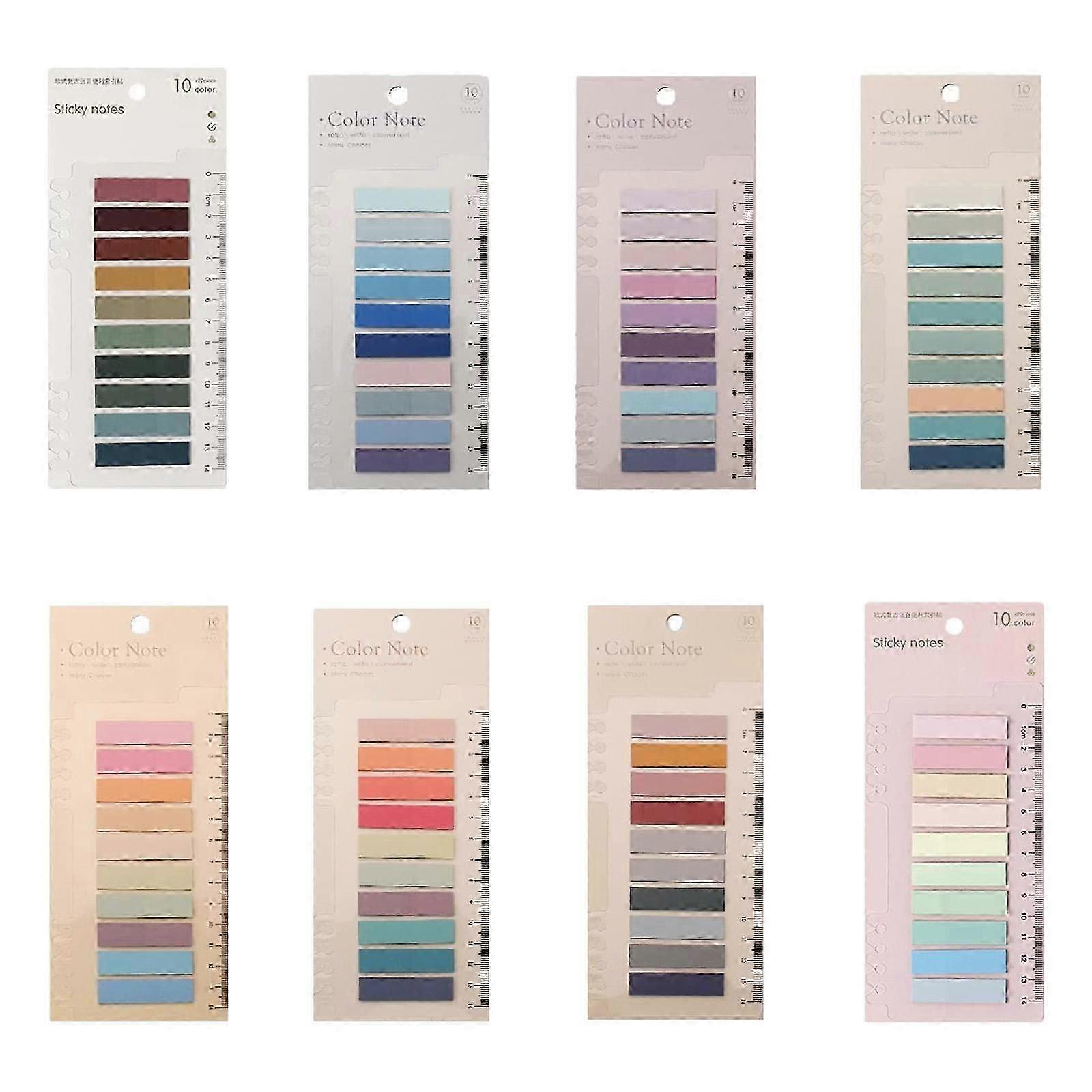 Pastel Color Index Tabs for Annotating Books Page Markers Notepad