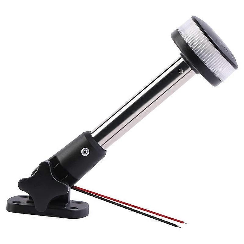 Anchor Light Marine Light LED Stern Light For Boat Around Light White Adjustable Foldable Stainless Steel 12V 8 Inch