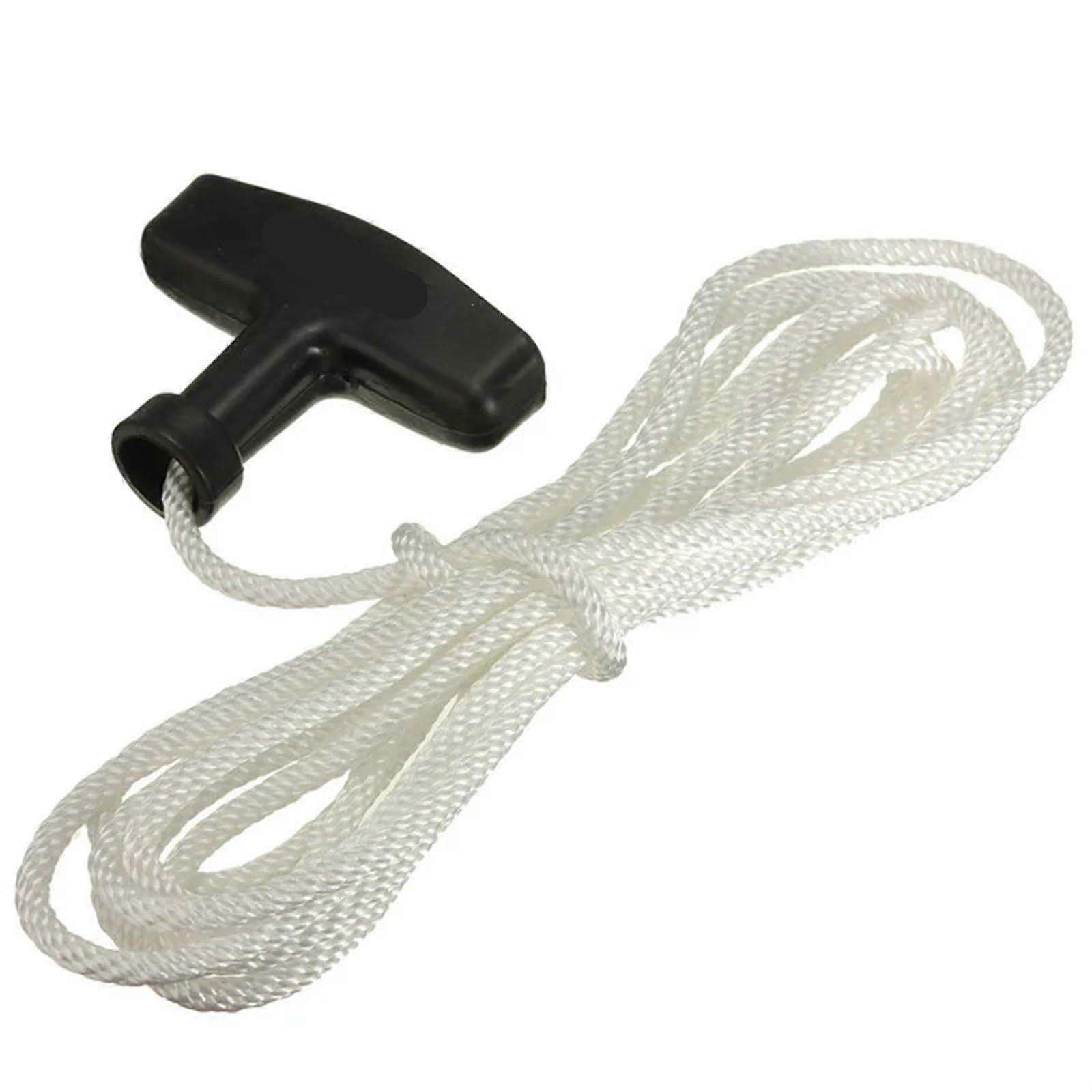 Starter Rope Lawn Mower Universal Lawnmower Pull Handler Cord Line Rope Motor Petrol Handle Drawstring Suitable for Most Petrol Lawnmowers