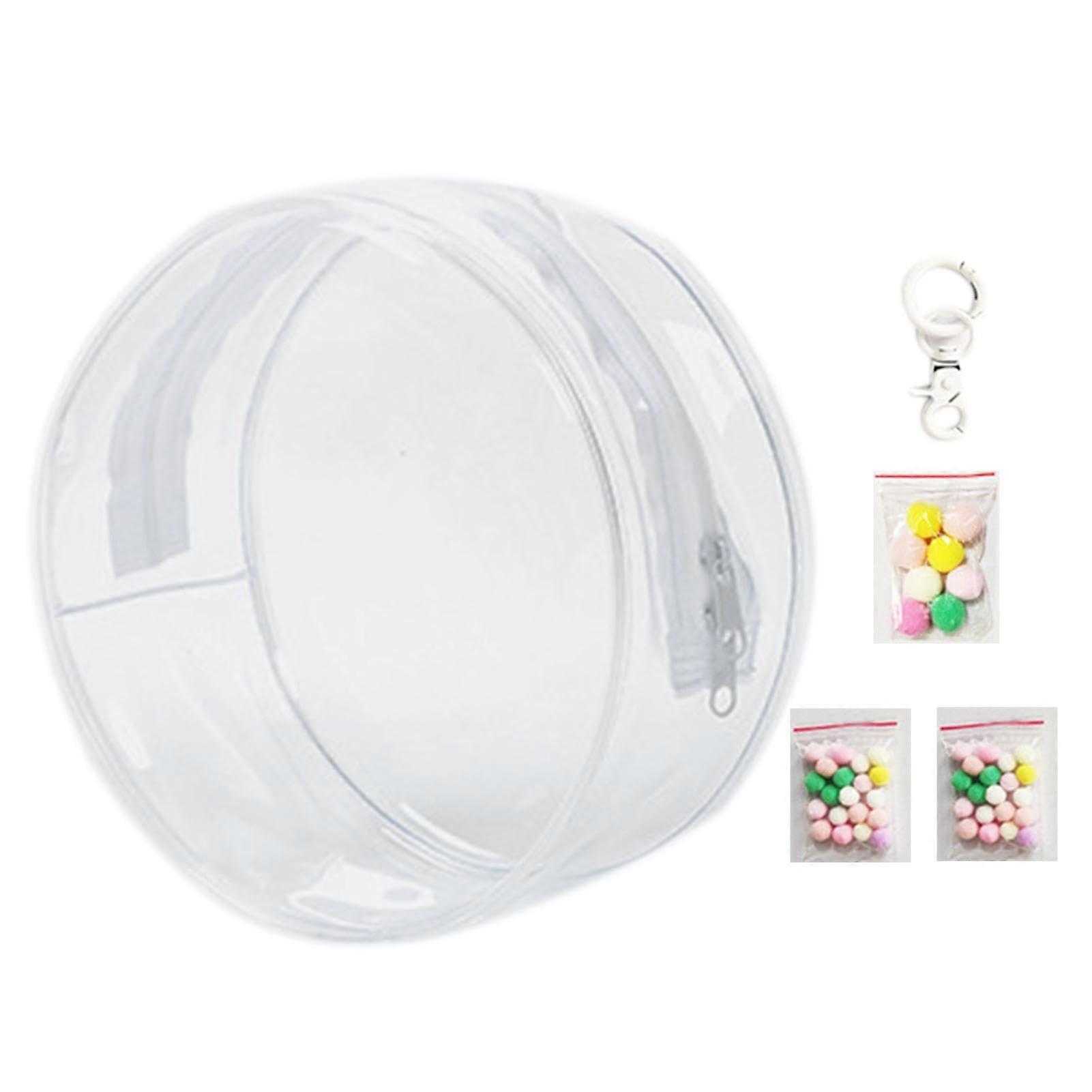 Round Collection Doll Display Bags, Transparent Doll Figure Chain, Doll Collectors, Round Carrying Case
