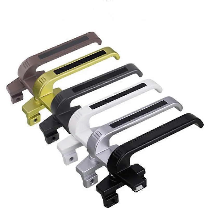 Window Handle 1-Piece Thickened Aluminium Window Handle For Sliding Windows, Inner And Outer Flush, Silver Grey