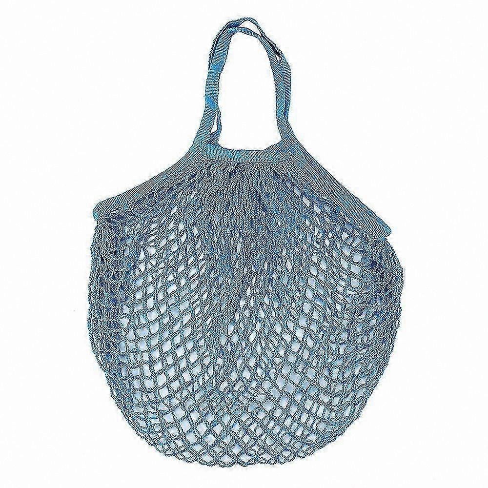 Mesh Shopping Bag for Fruit Storage with Turtle Design Handbag String Carry Tote