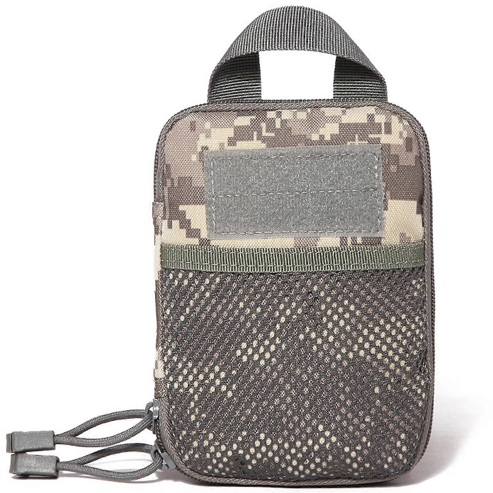 Tactical EDC Bag, Universal Molle Waist Pack, Military Utility Phone Holster, ACU Color, Durable Outdoor Gear