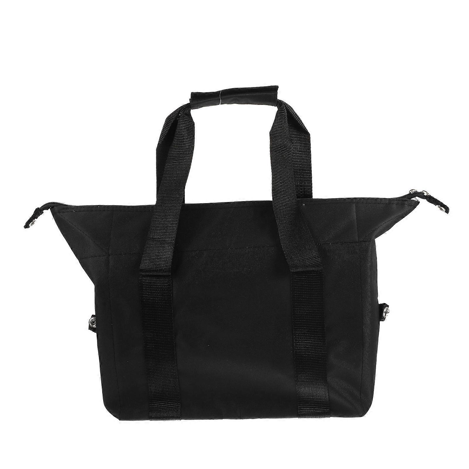 Reusable Food Bags Thermal Insulation Carrying Bag Suitable For Take-out Packing And Outdoor Picnics Black 1Pcs