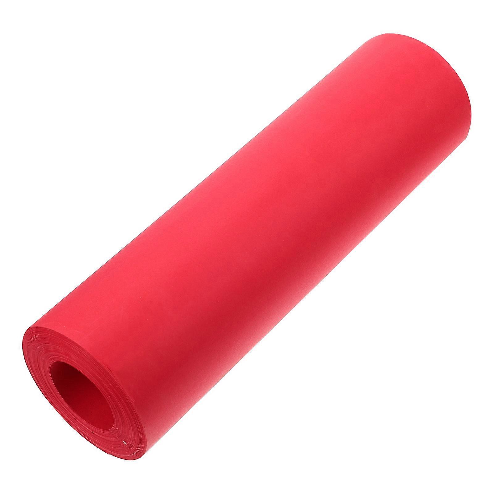 1 Roll Gift Wrapping Paper Bouquet Decorative Kraft Paper Red