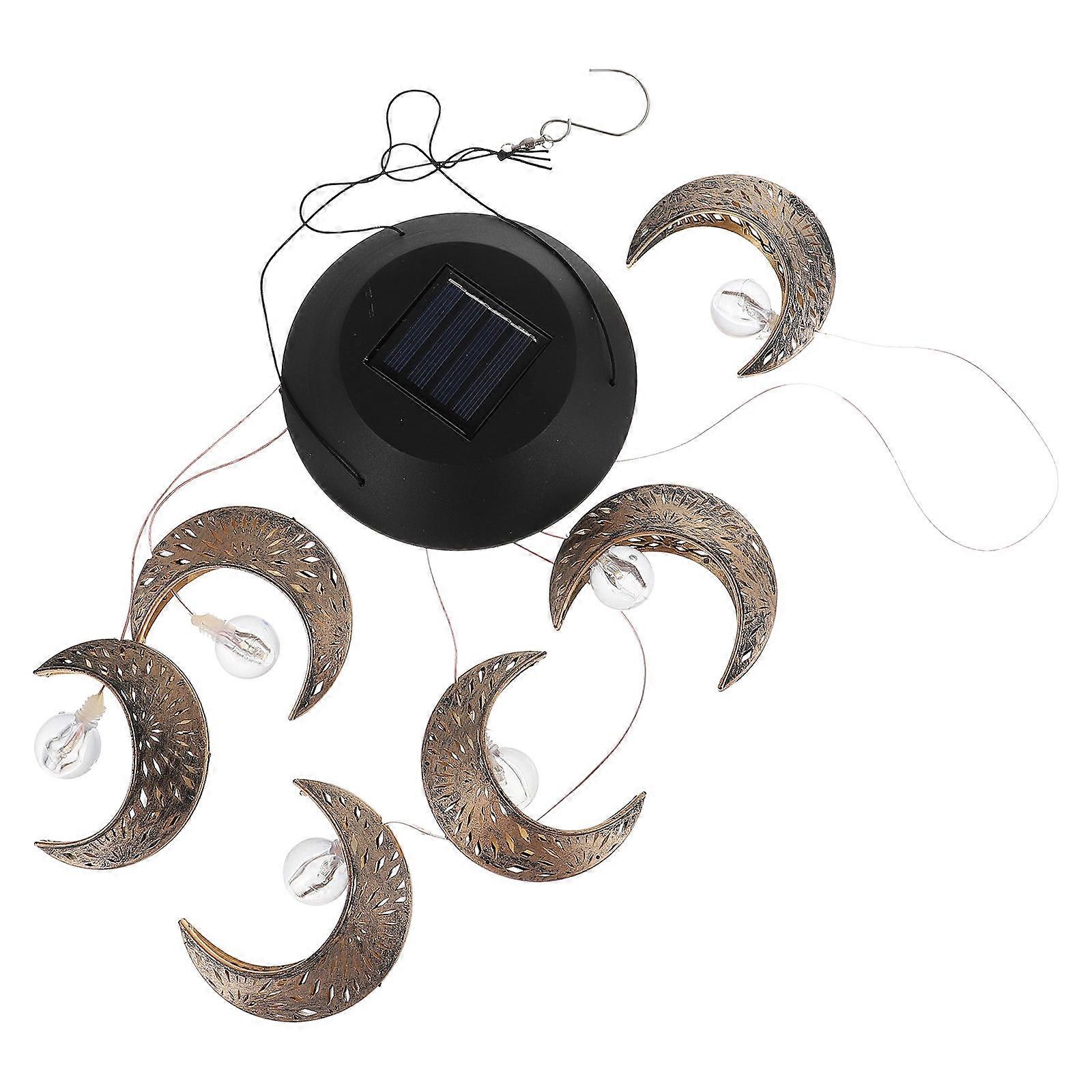 Solar Powered Wind Chimes Outdoor Use Durable ABS Material Automatic Charging 1Pack