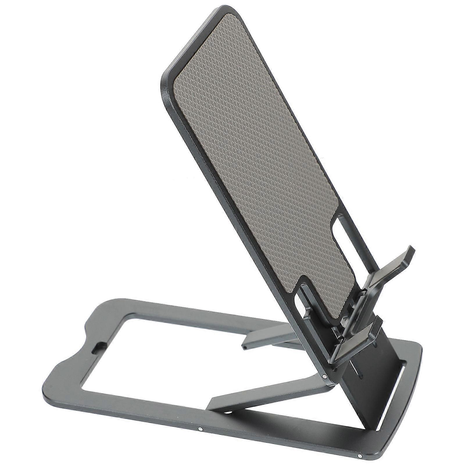 Foldable Phone Holder for Home Use with Aluminum Alloy Material Grey Inch