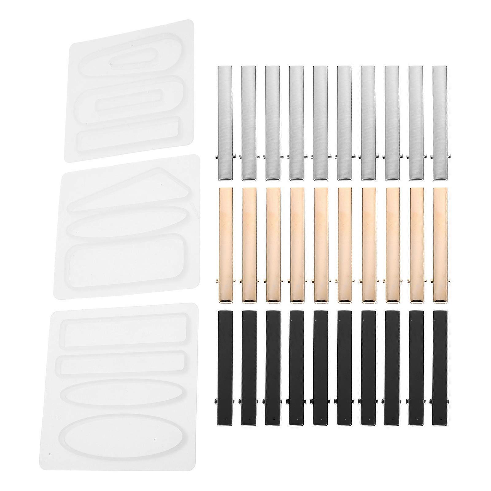 DIY Silicone Molds for Hairpin Accessories Craft Set Assorted Color Safe and Durable