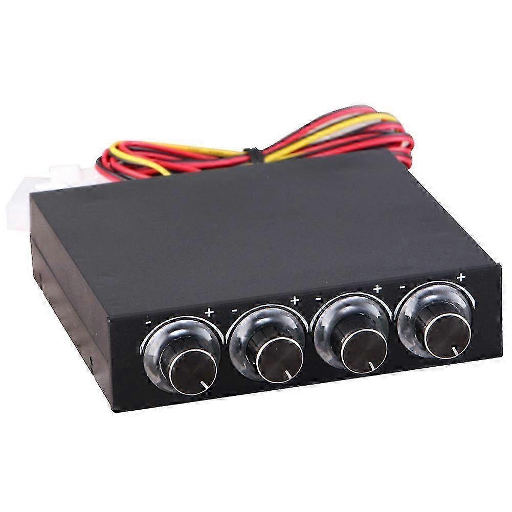 Computer Fan Speed & Temperature Controller with Blue LED - Heat Reducing Device for Enhanced PC Cooling Performance