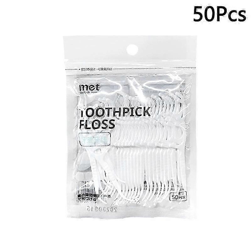Floss Dispenser Automatic Ejectable Floss Organiser Oral Care Press-on Disposable Flossing Sticks Refillable Storage Box 2025