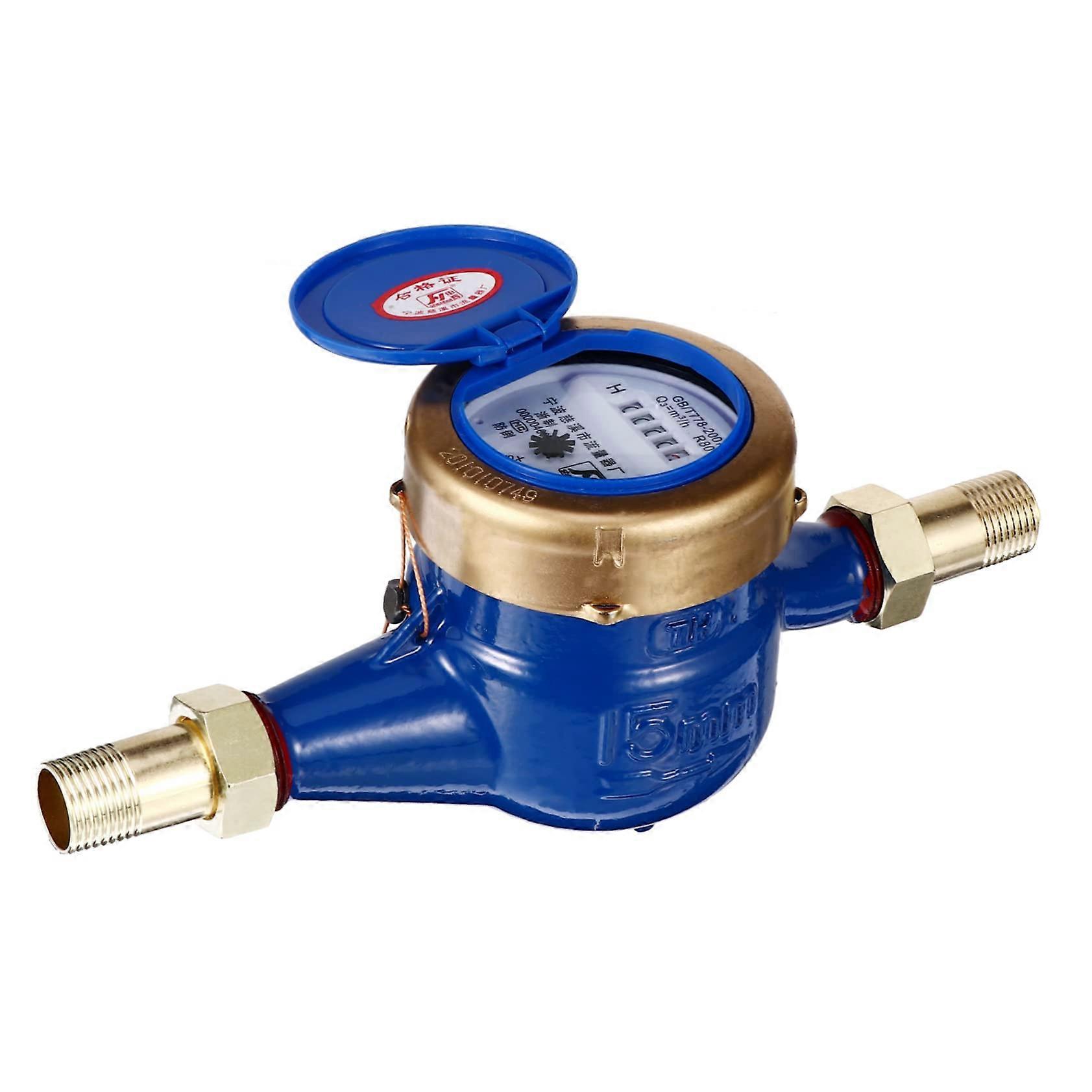 Water meter for garden timers, robust iron, easy to use