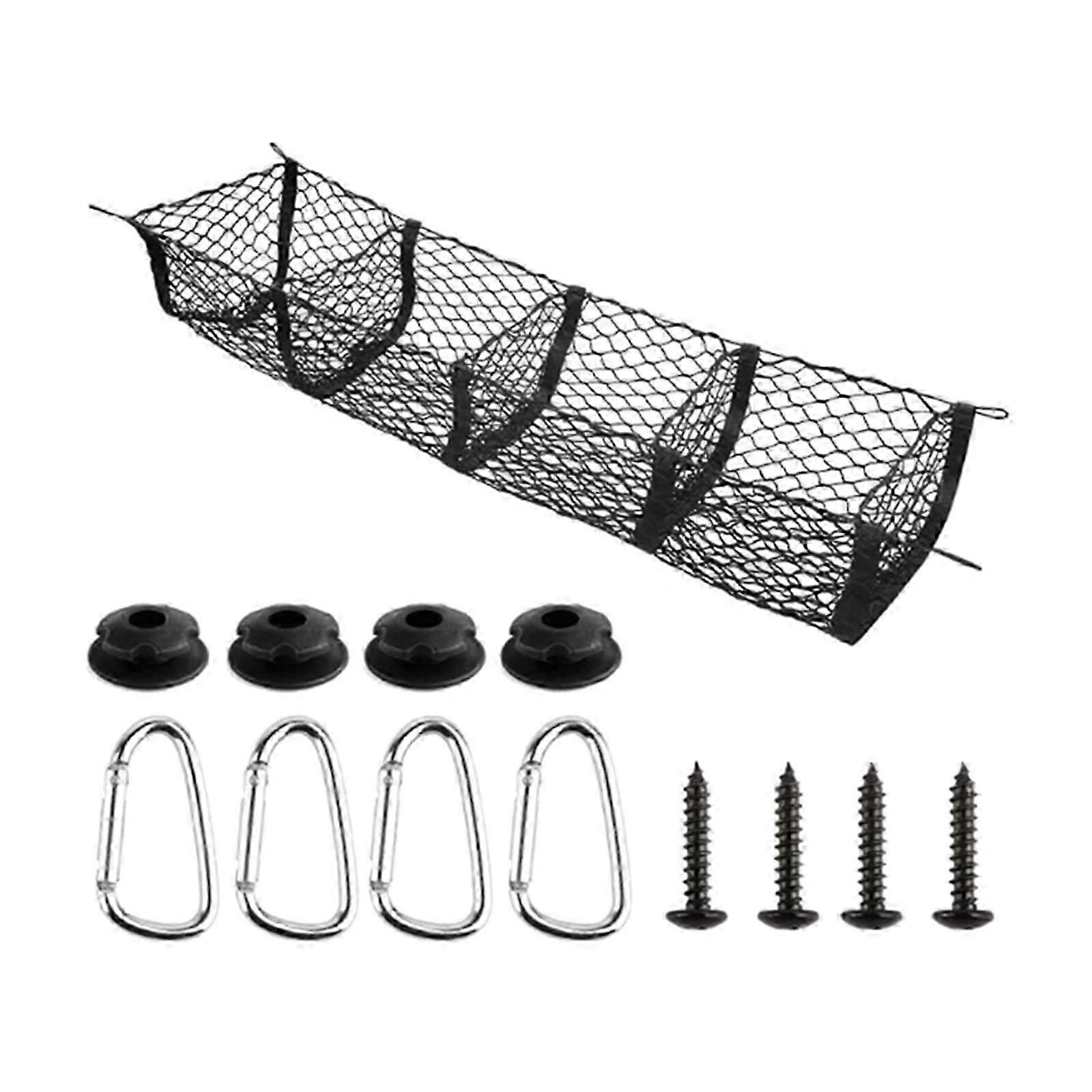 Upgraded Rear Cargo Net Simple & Practical Storage Solution Large Storage Net Easy to Use Solution for Various Vehicles Edition 0808