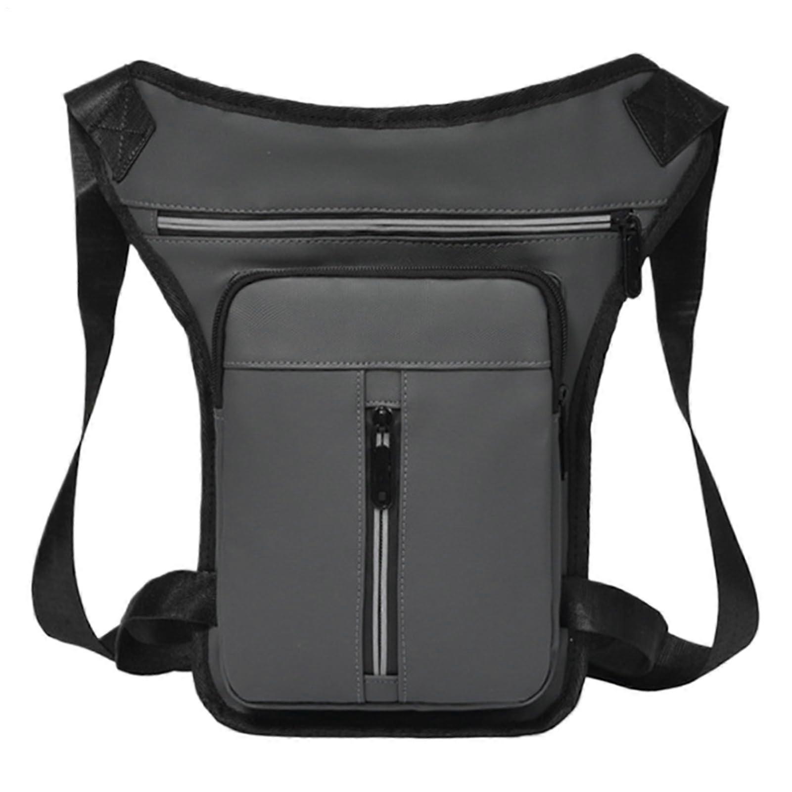 Motorcycle Leg Pouch for Women - Waterproof Sport Bag with Shoulder Strap for Phone, Keys, and Wireless Headphones