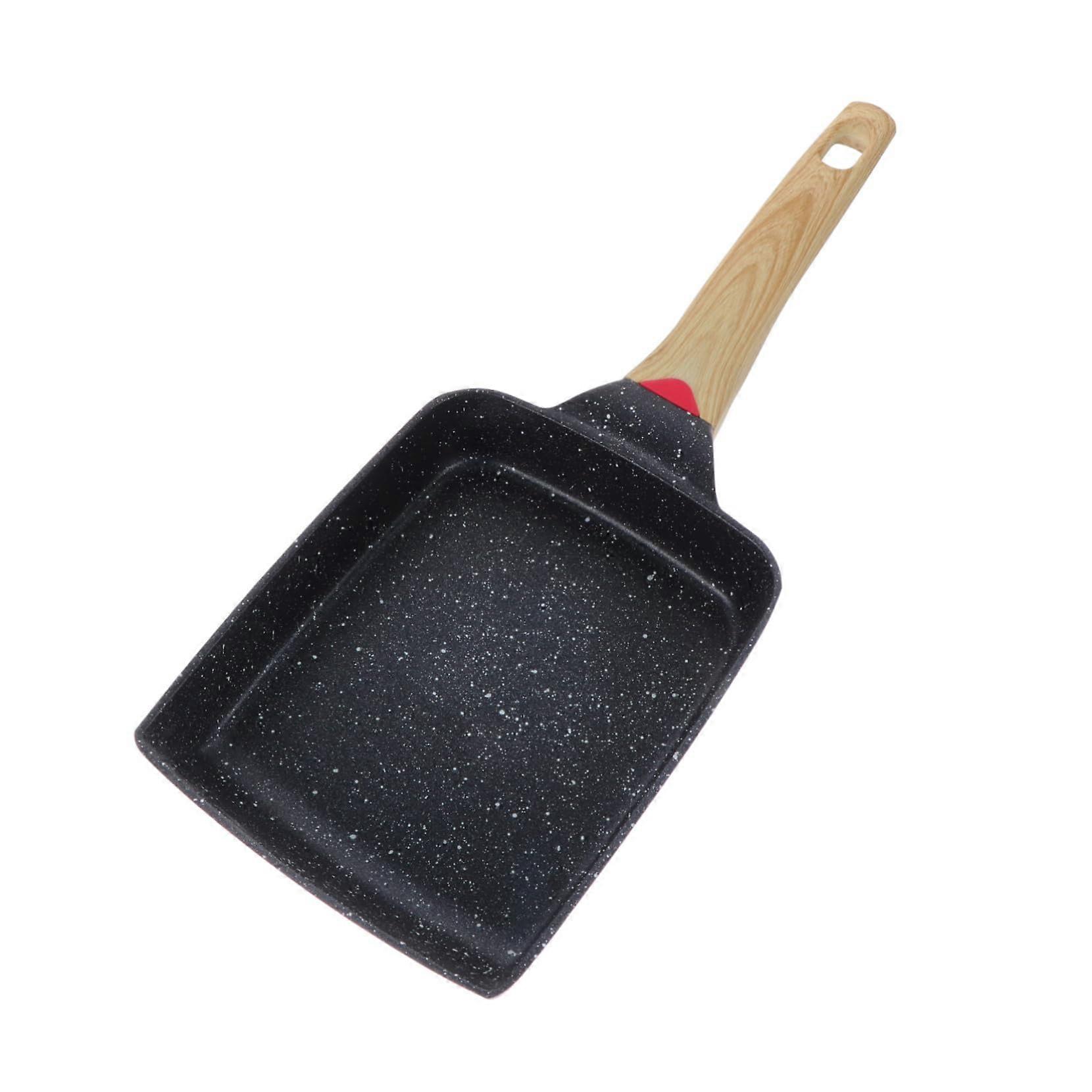 Tamagoyaki Pan With Handle Nonstick Omelette Pan Even Heat Distribution Versatile For Frying Grilling