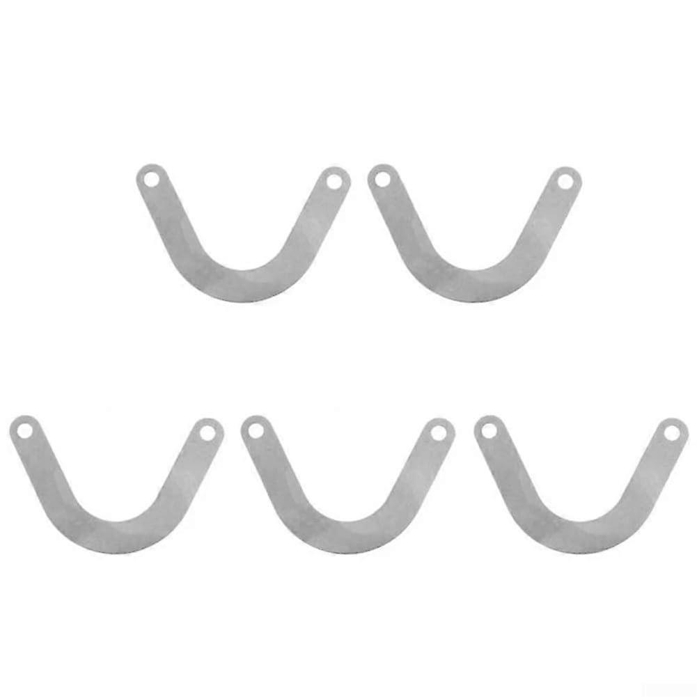 5 Metal Valve Plates for Air Compressors, 59mm Width, 46mm Hole Spacing, Durable Replacement Parts for Optimal Performance