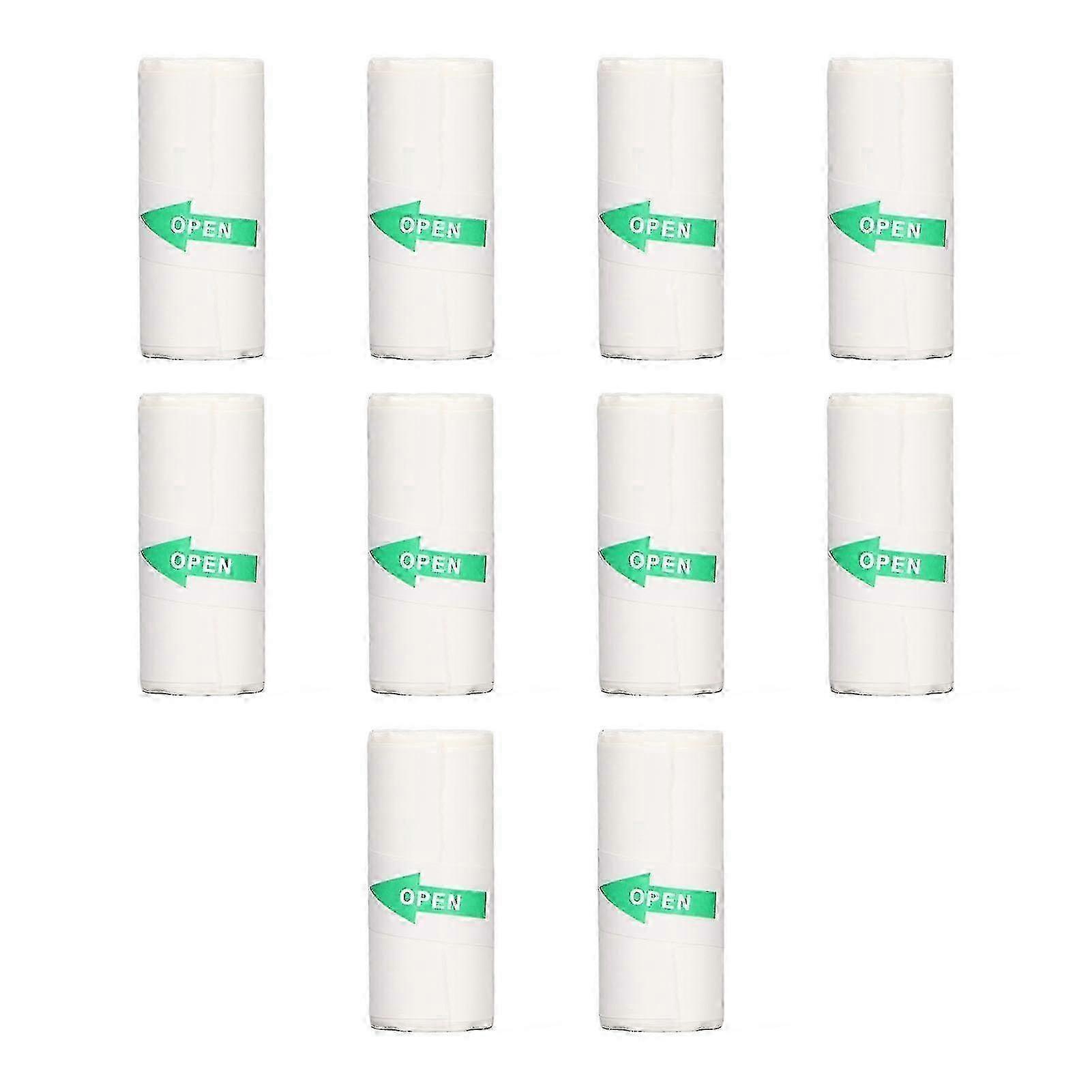 Optimized Thermal Self-Adhesive Mini Printing Paper Roll for Portable Printers - 57x25mm, 10 Rolls