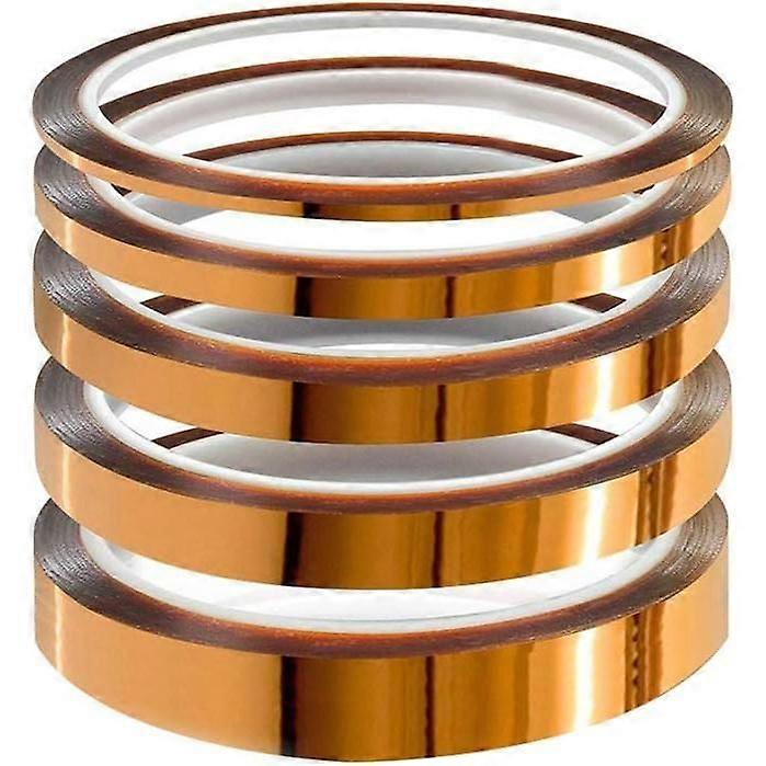 Heat-resistant polyimide adhesive tape rolls, ideal for 3D printing and soldering
