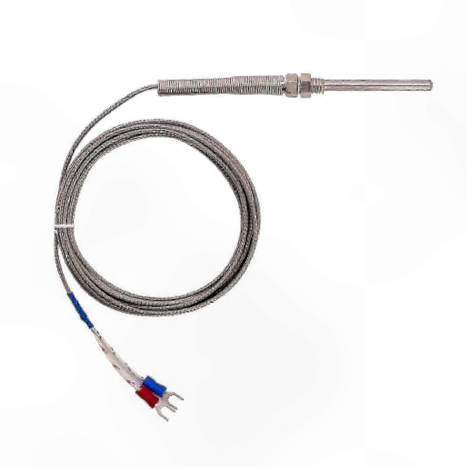 1/2/3/4/5m 50mm K-Type Thermocouple Probe Temperature Sensor with M8 Thread - Mengxi
