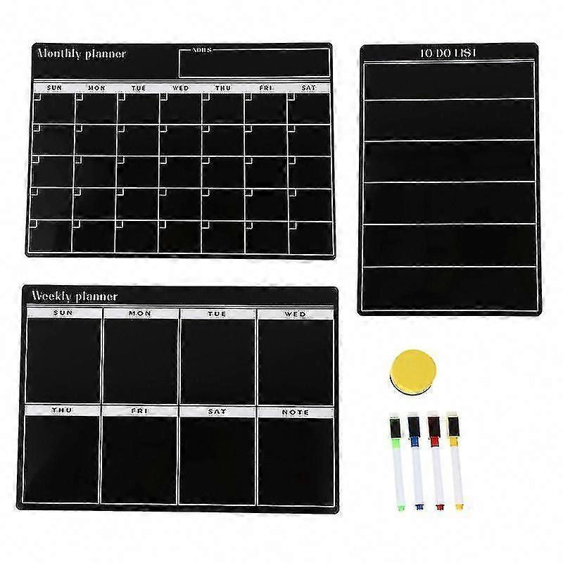1 Set Fridge Planner Boards for Organization & Planning