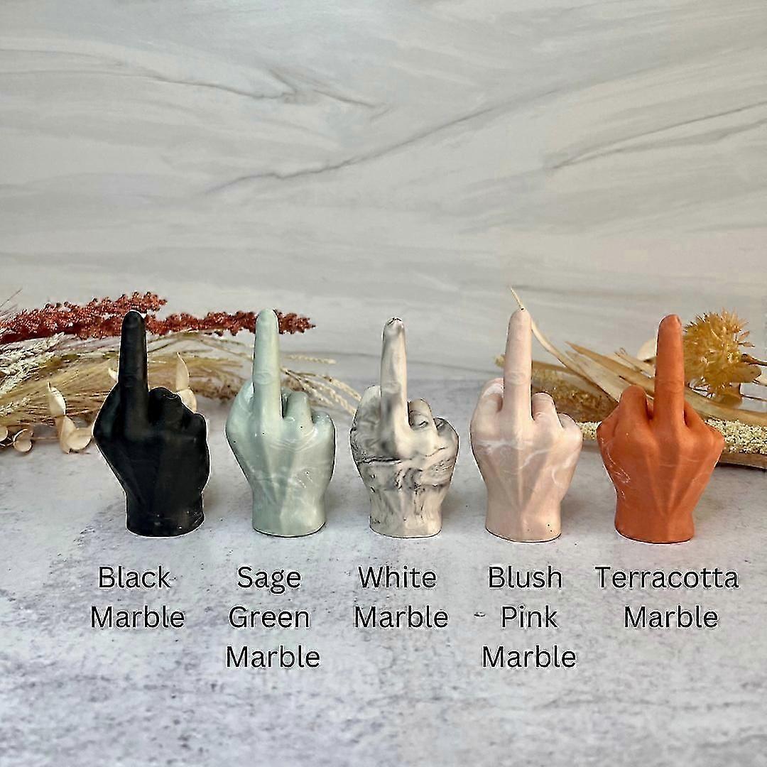 Resin Middle Finger Ring Holder, Funny Middle Finger Jewelry Display Stand, Middle Finger Sculpture Decor