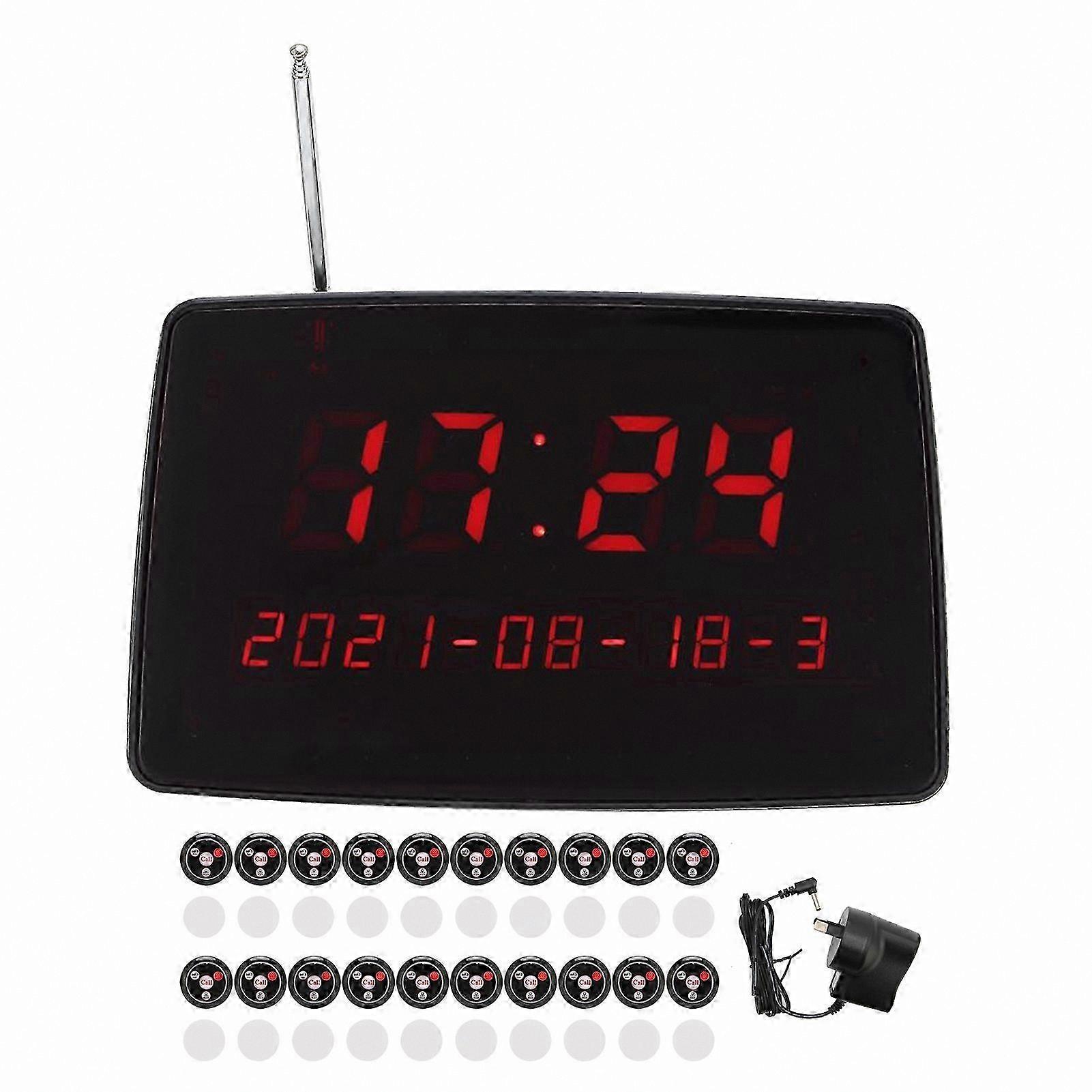 Stylish Coaster Pagers for Restaurants Bars and Hotels Efficient Wireless Paging System 20 Pack