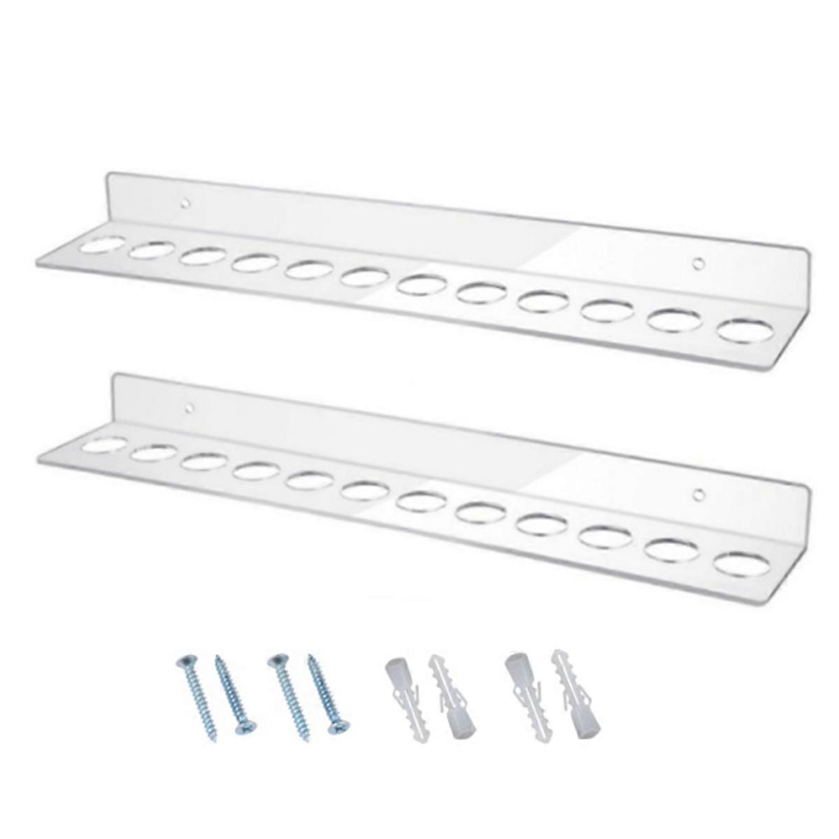 12 Slot Wall Mounted Shear Holder Clear Scissors Holder 1 Pack