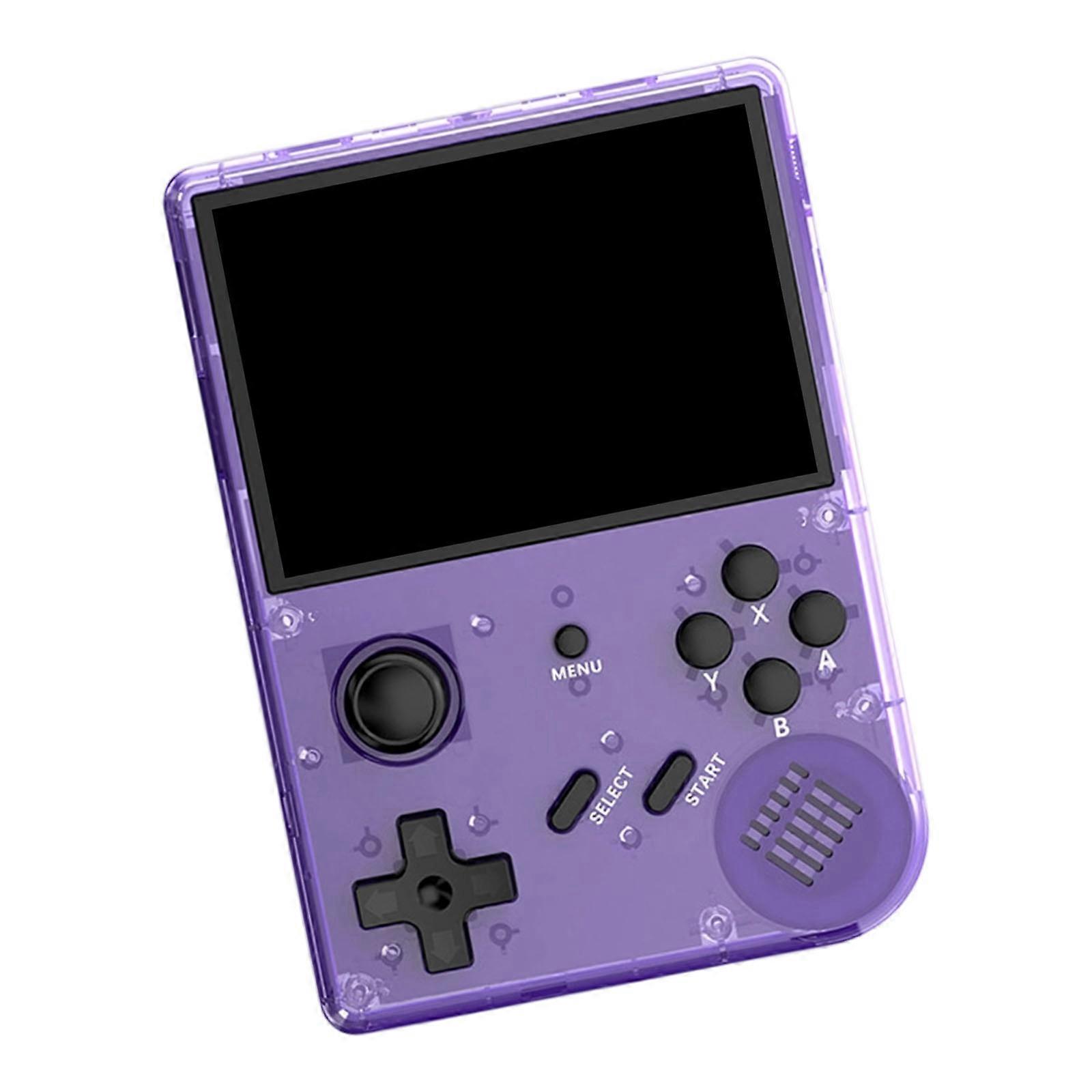 Ergonomic Grip Gaming Handheld 64GB Storage High Efficiency Processor 3.5'' Display Screen Gaming Device  Eggplant color