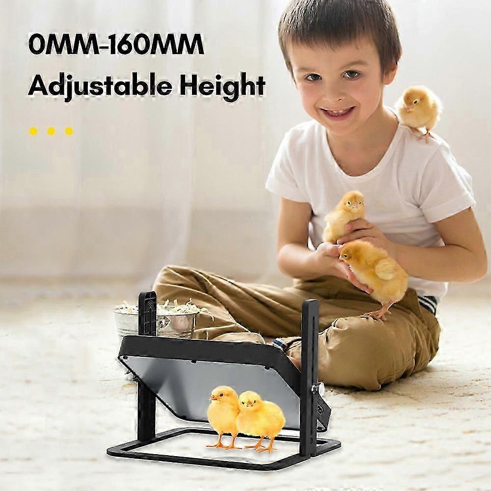 Chicken Brooder Heat Plate Thermo-Poultry Brooder with Adjustable Height Tilting Angles for Newly Hatched Chicks Ducklings