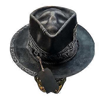 Mens Cowboy Hat Punk Estilo Western Cowboy Hat Skull Hat