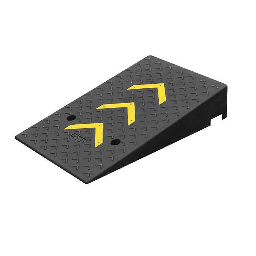 Driveway Kerb Ramp For Low Cars Heavy Duty Threshold Rubber Curb Ramps 4 Inch Black Compatible With Cars Scooters