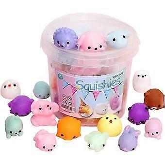 Squishies Squishy Toy 24pcs Party Favors für Kinder Mochi Squishy Spielzeug Moji Kids Mini Kawaii Squishies Mochi Stress Reliever Anxiety Spielzeug Osterkorb S