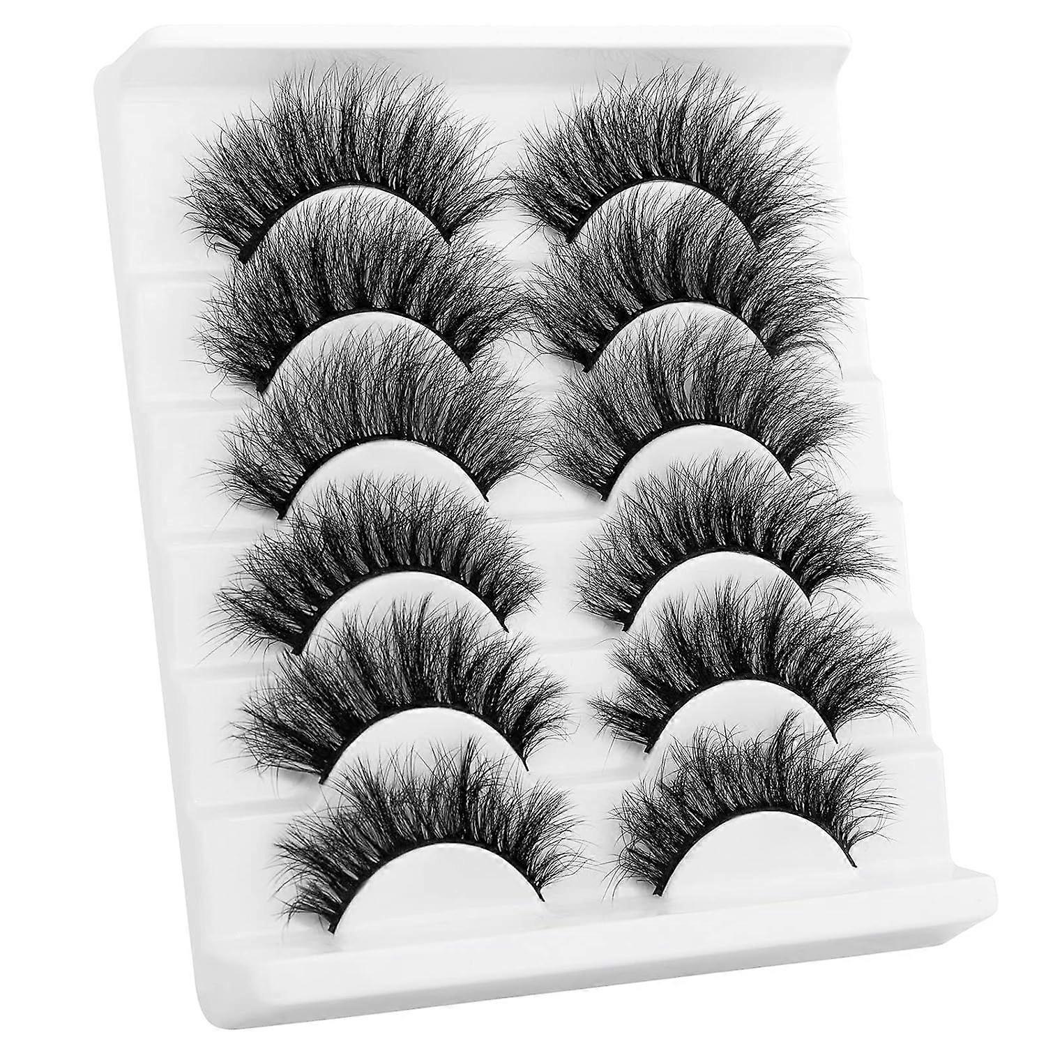 False Eyelashes Wispy 6 Styles Artificial Eyelashes Cat Eye Lashes Pack Natural.