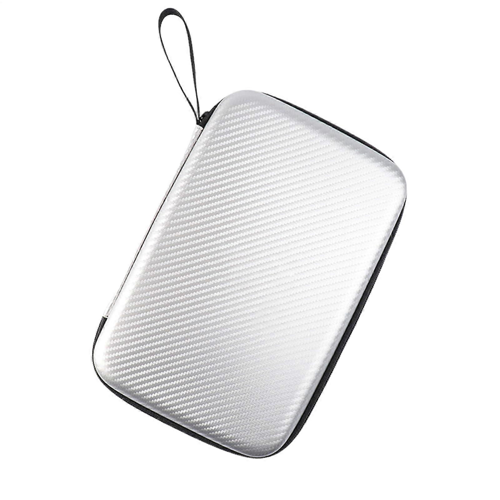 Table Tennis Racket Cover, Bag With Smooth Zipper, Holds 2 Paddles And 6 Balls, Reusable Sports Organizer, Silver
