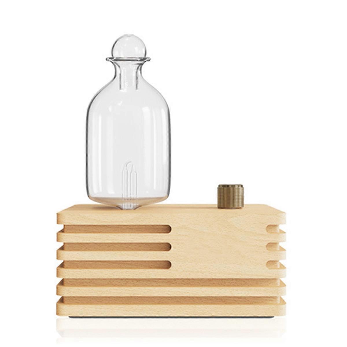 Nebulizing Essential Oil Diffuser Cordless Waterless Aromatherapy Nebulizer with Wood Glass Ideal for Home and Office