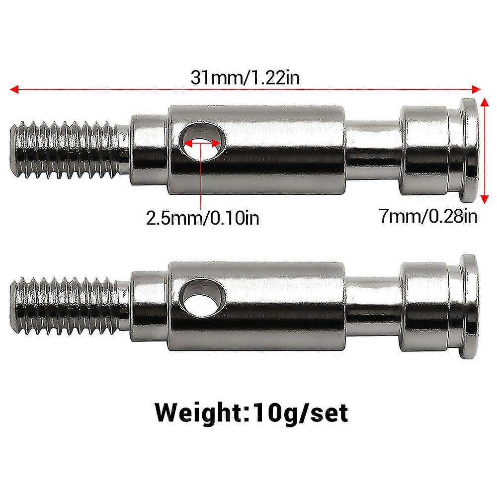 For ARRMA 1/10 2WD Goron 45# Hardened Steel Front Axle Adapter Shaft