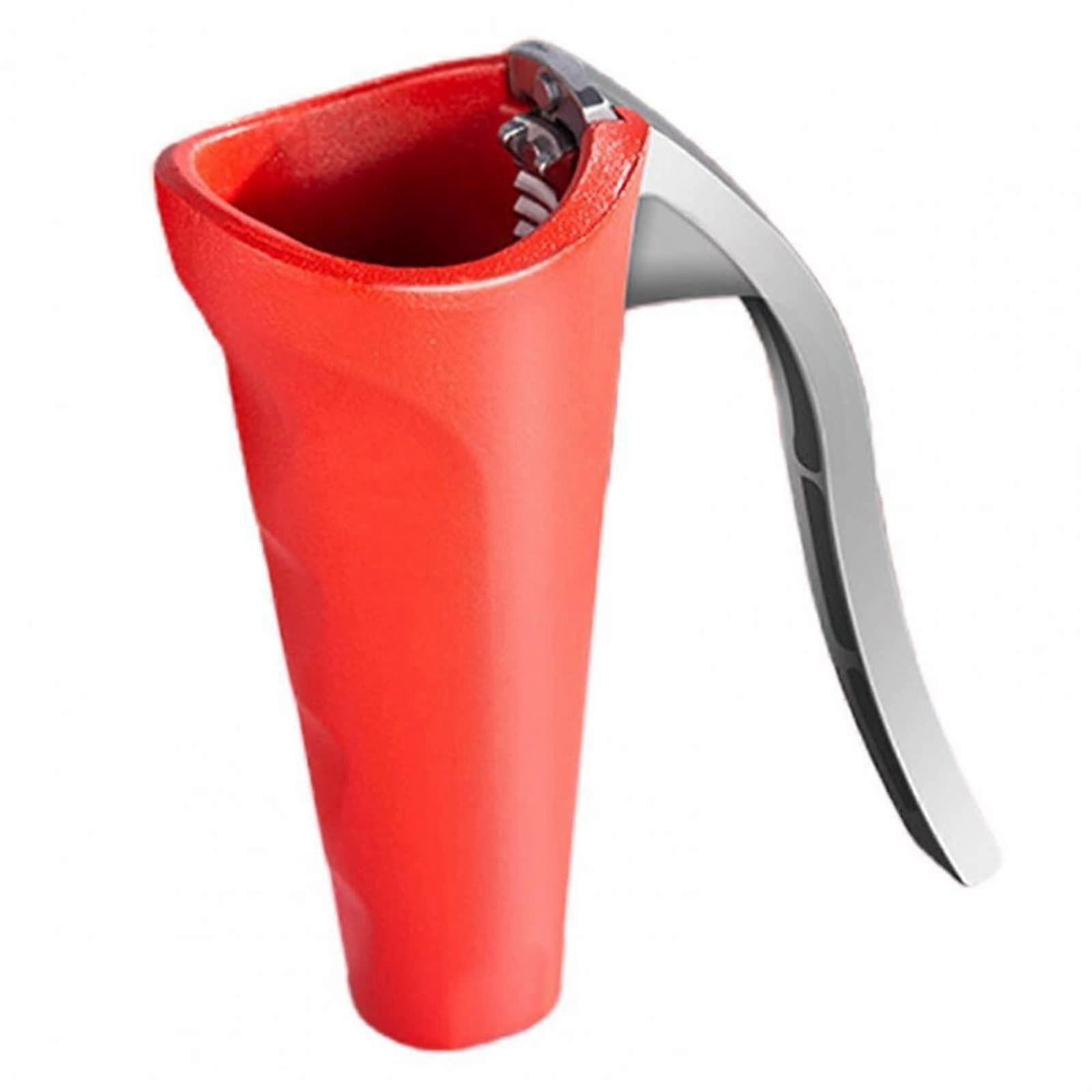 Nut Crackers Funnel Design Nut Pliers AntiSplash Nut Opener OpenShell Clip Portable Hazelnut Walnut Chestnut Red
