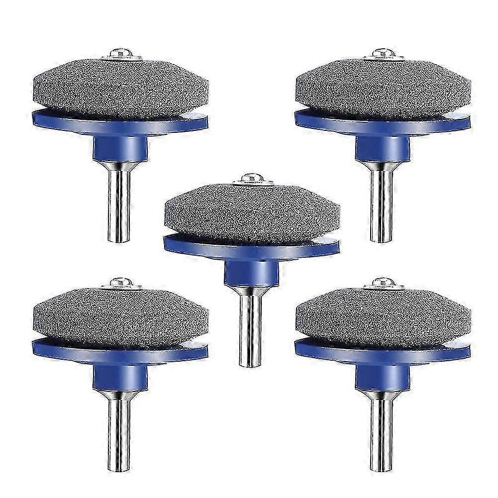 2025 5 Pcs Lawn Mower Blade Sharpener Compatible With Any Power Drill Hand Drill