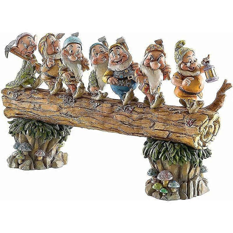 Seven Dwarf Trees Decorate The Garden, Mini Seven Dwarfs Resin Statue, Fairy