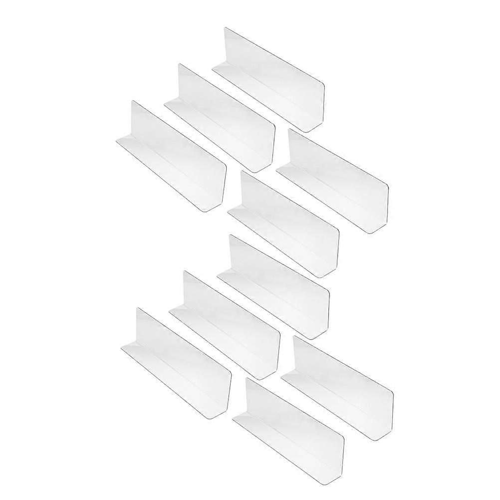 Transparent Plastic Shelf Dividers for Supermarket Use 80Pcs