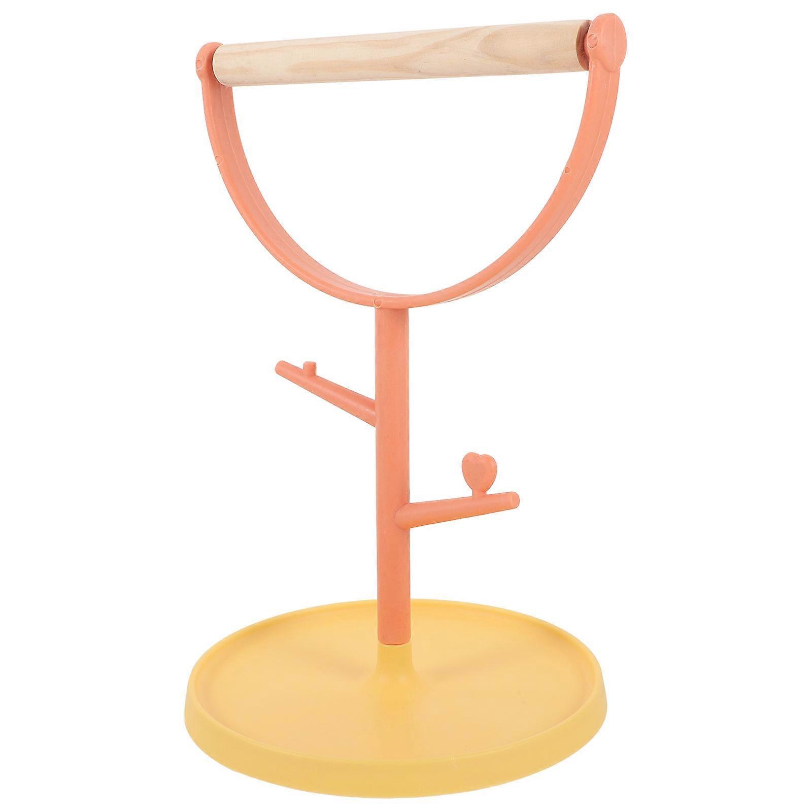Bird Training Stand Desktop Parrot Perch Stand for Training 2Pcs