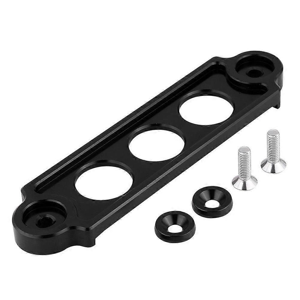 Car Racing Battery Tie Down Hold Bracket Lock Anodized for HONDA CIVIC / CRX 1988-2000 (Black)