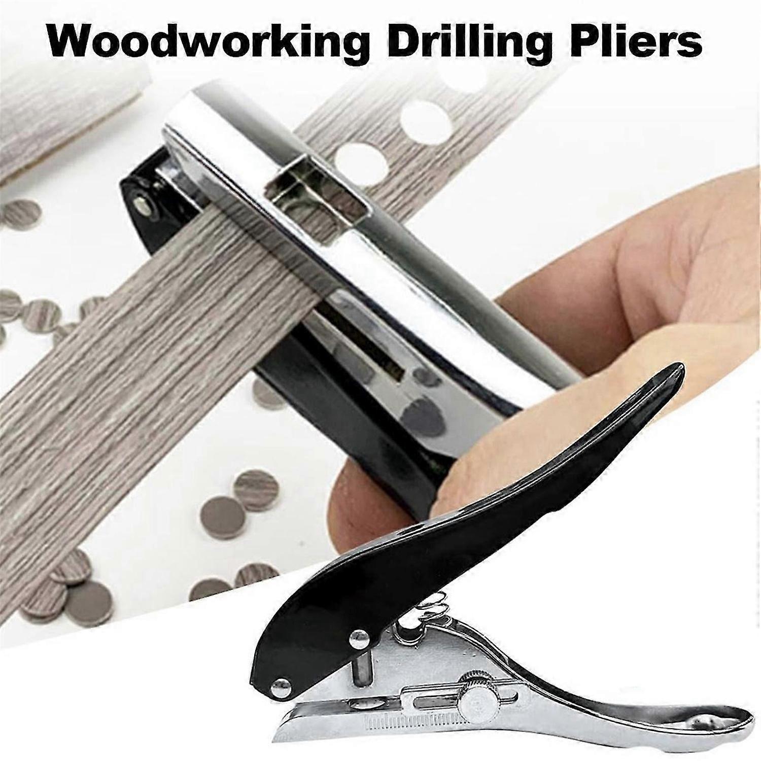 Portable Hole Punch Tool, Single Hole Puncher for ID Card 10mm