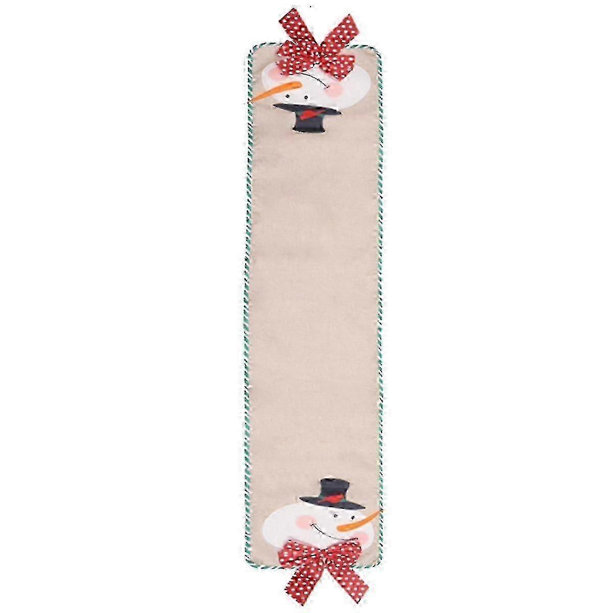 Christmas Decor Xmas Holiday Lace Table Runner Decoration Table Floral -table Runner