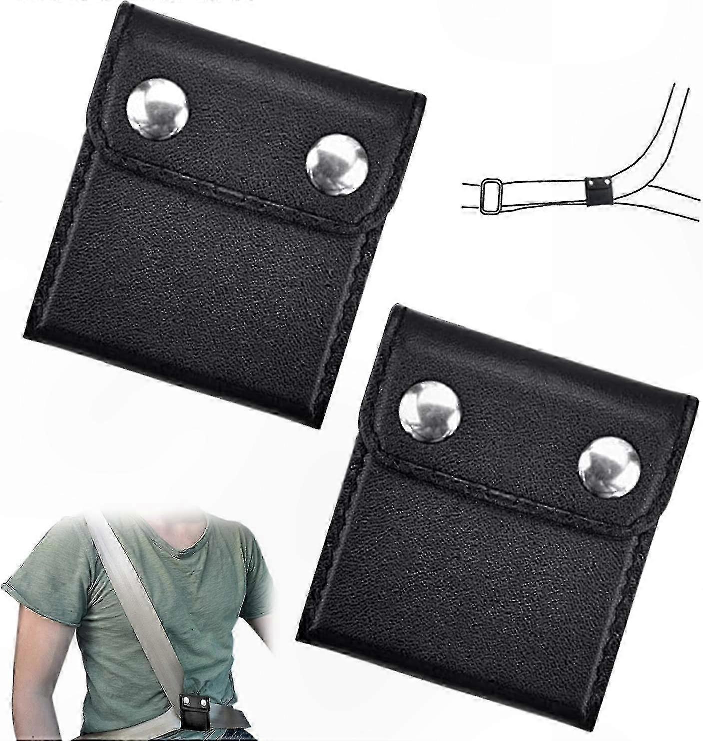 Universal Seat Belt Clips, 2-Pack Adjustable Strap Positioners for Improved Comfort and Support