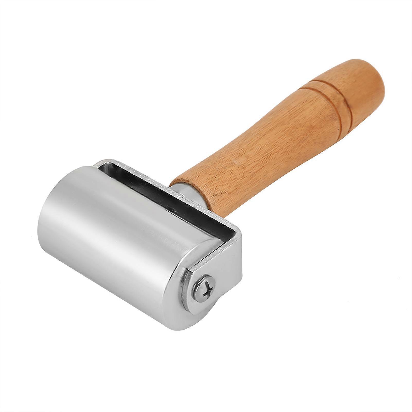 Outil de roulage artisanal en cuir avec manche en bois et acier au carbone (6 cm)