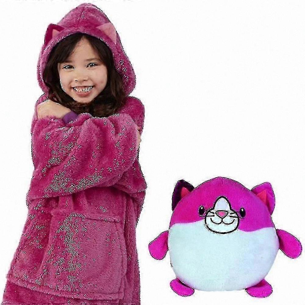 Kids and Pets Hooded Sweatshirt with Coordinating Blanket for Comfort and Style